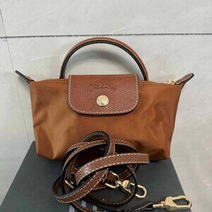 Longchamp Le Pliage Mini Canvas Tote Brown